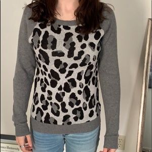 cheetah print sweater